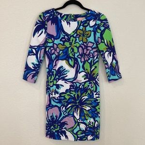 Lilly Pulitzer Charlene Shift Dress in Spectrum Blue Catwalk